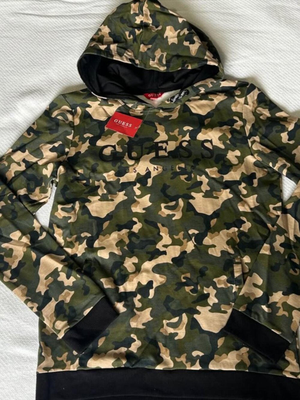 GUESS Camo Hoodie Youth Size 14 New With Tags